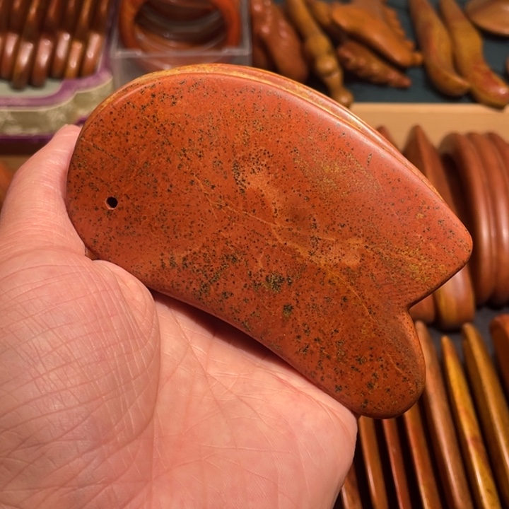 红砭石高品质款刮痧板