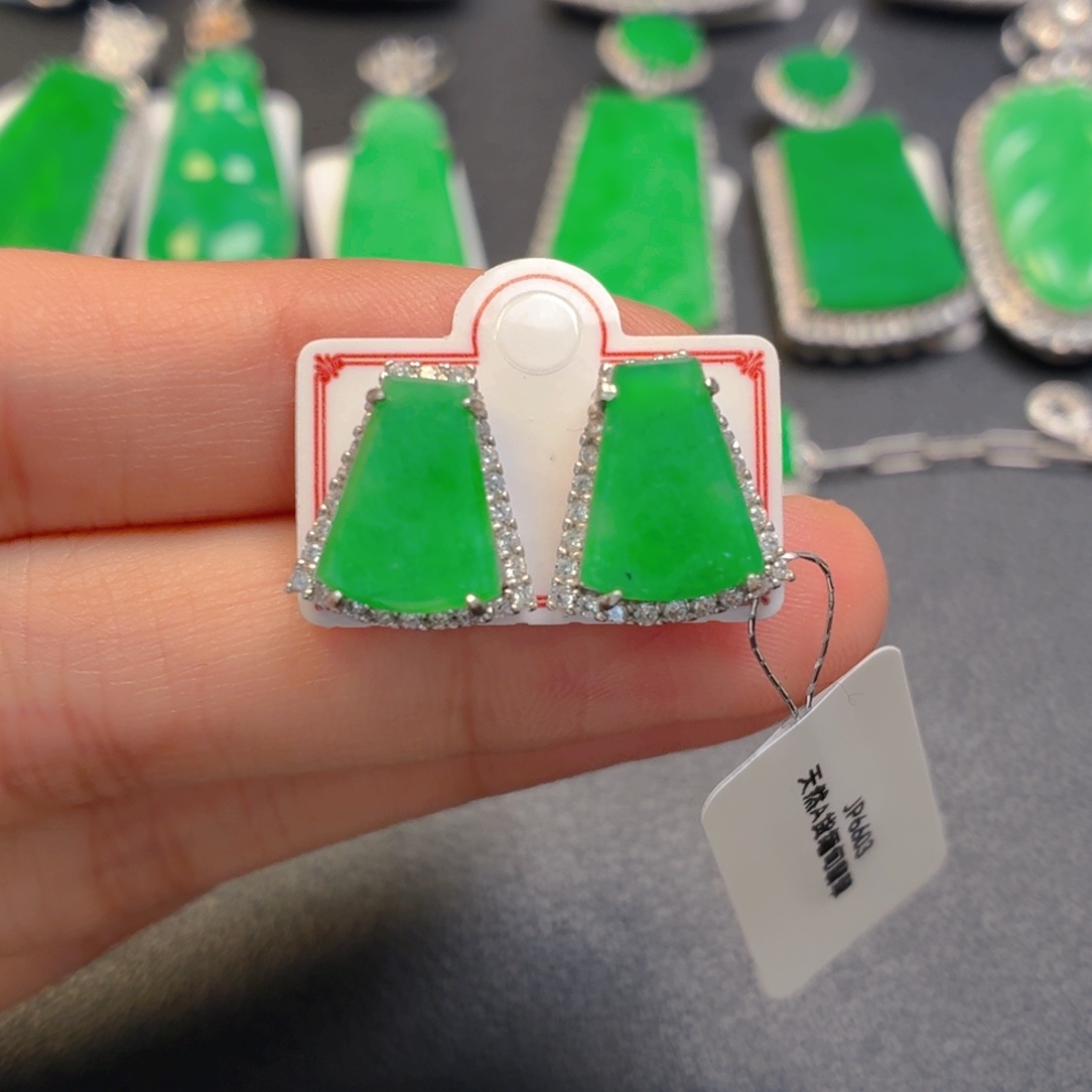 翡翠银S925镶嵌颈饰