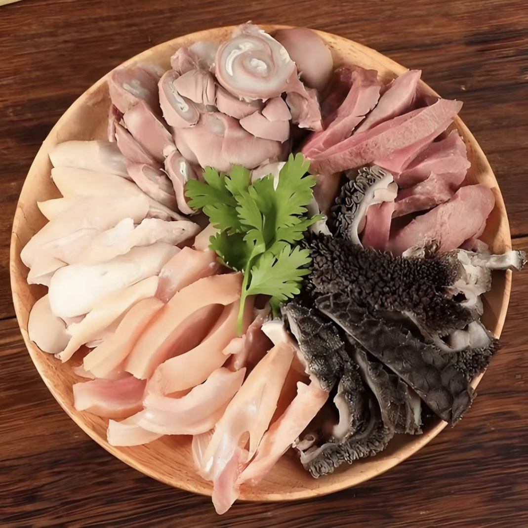 【京东包邮】全熟羊杂4斤——羊脸1斤羊肠1斤羊肚1斤羊心肝肺共1斤