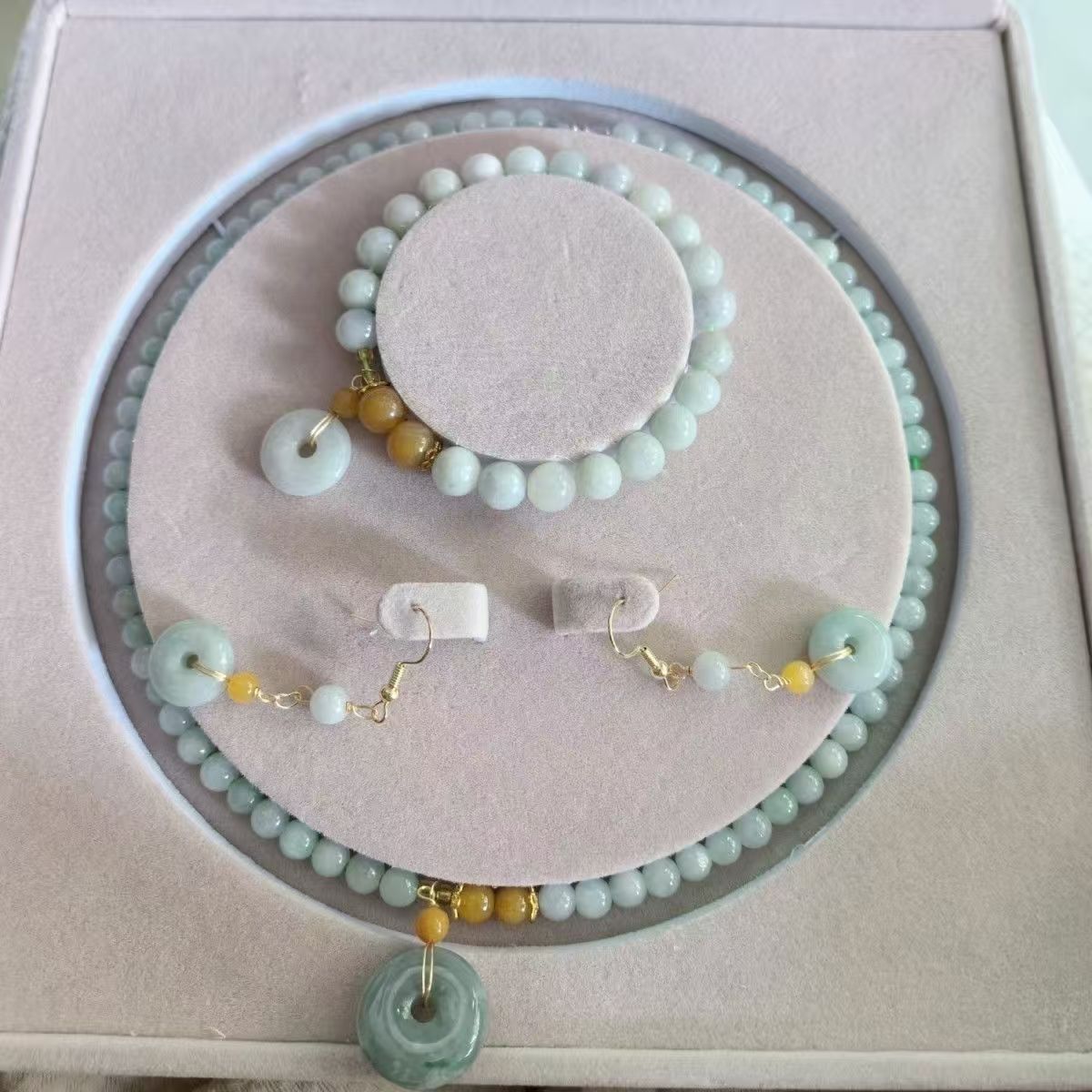 非金属布艺项链 江山永固套盒--