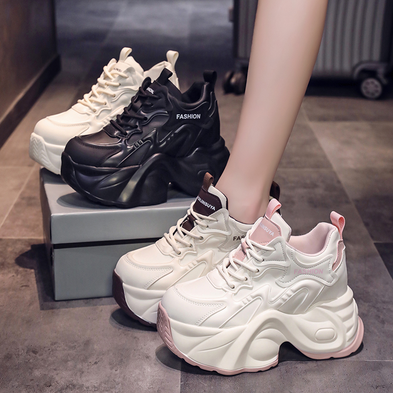 欧货高级感厚底老爹鞋女外穿2025秋季新款时尚百搭拼色休闲运动鞋