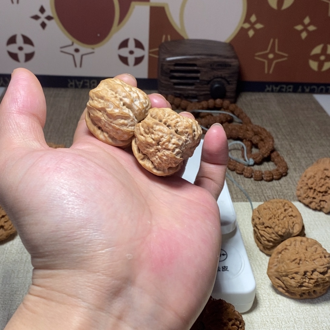 吊坠桃核微修蛤蟆头40尺寸