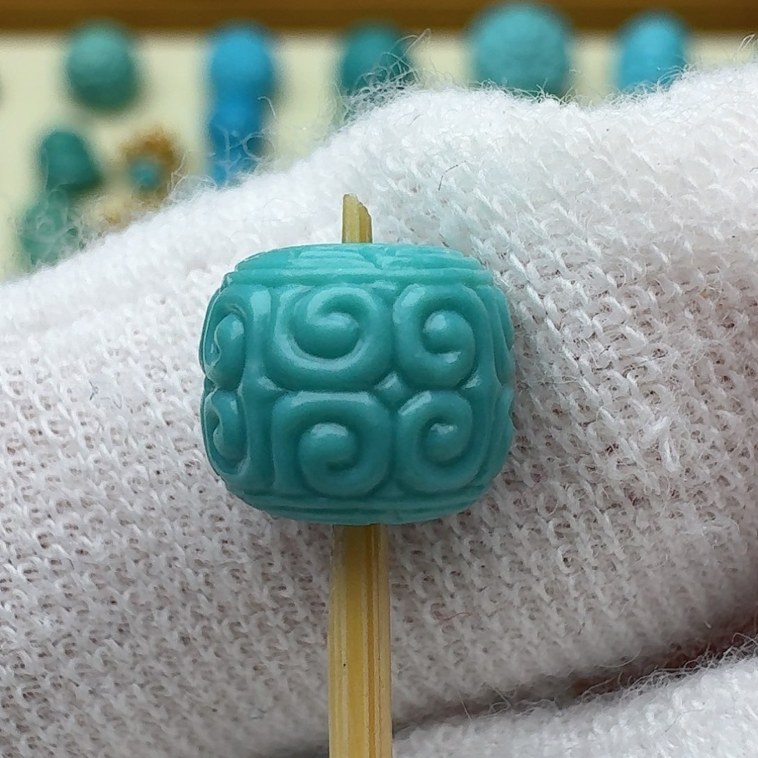 绿松石未镶嵌回纹8.1