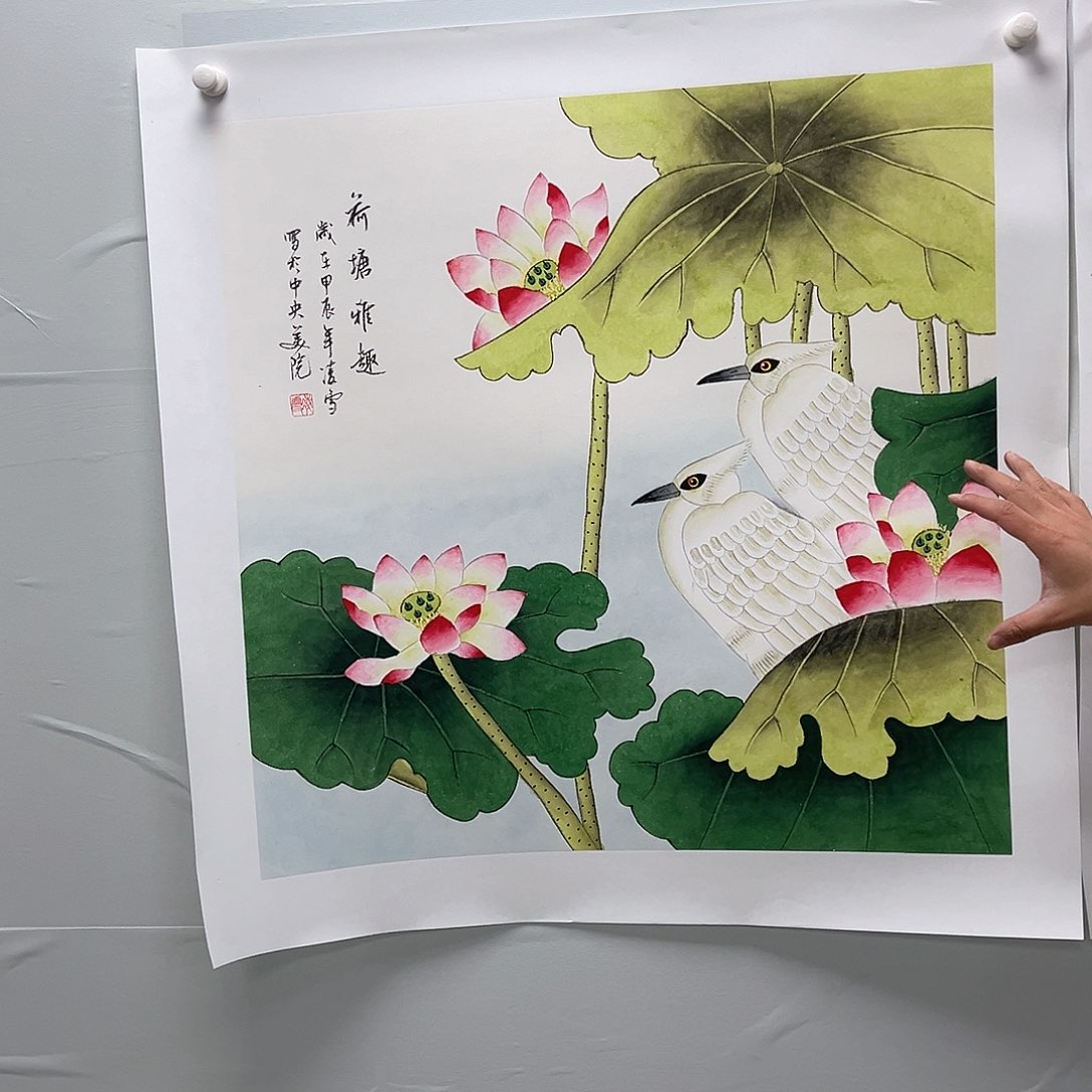 国画国画纯手工作品