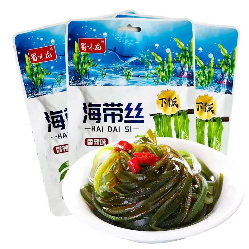 【到手16袋】香辣海带丝开袋即食解馋小零食宿舍美味下饭菜独立包装 图片 5