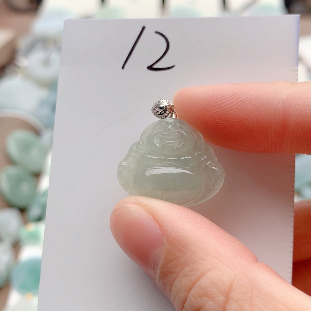 翡翠银S925镶嵌颈饰吊坠