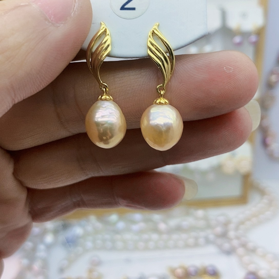 淡水珍珠耳饰未镶嵌