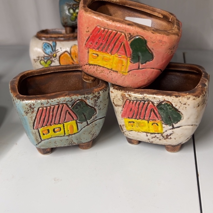 紫砂花盆粗陶材质多肉花盆