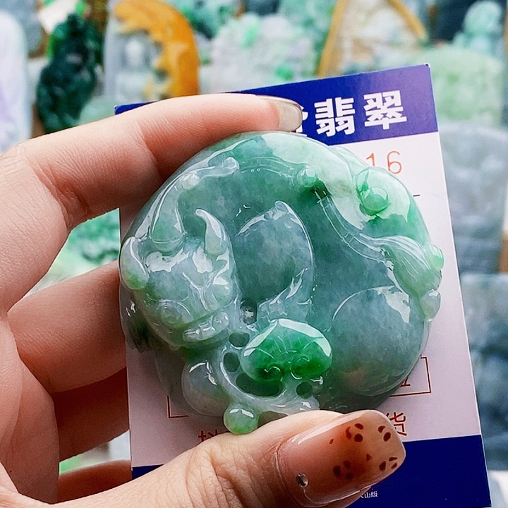 吊坠(不含链)未镶嵌翡翠水***❤