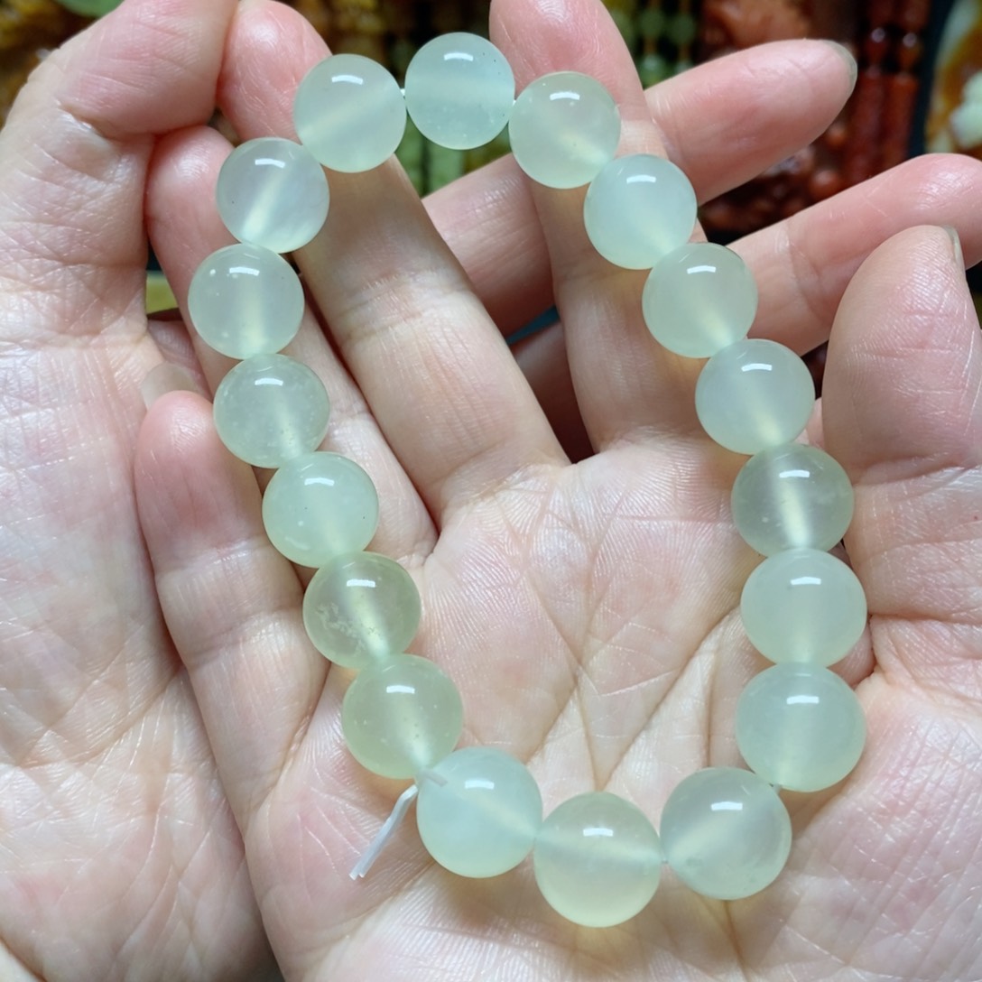 蛇纹石玉手链未镶嵌