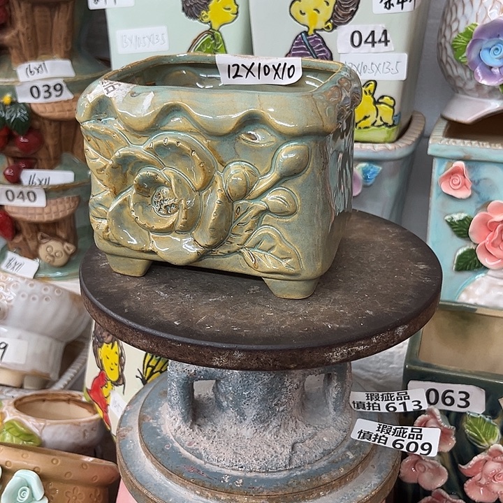 紫砂花盆粗陶材质多肉花盆