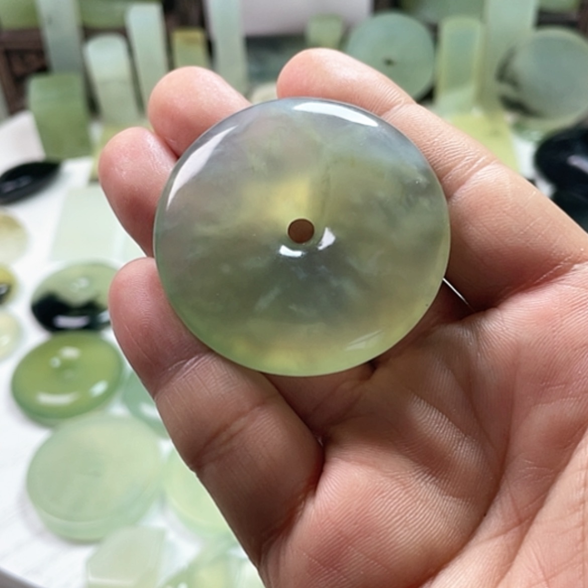 【闪购商品】未镶嵌岫玉挂件有**1