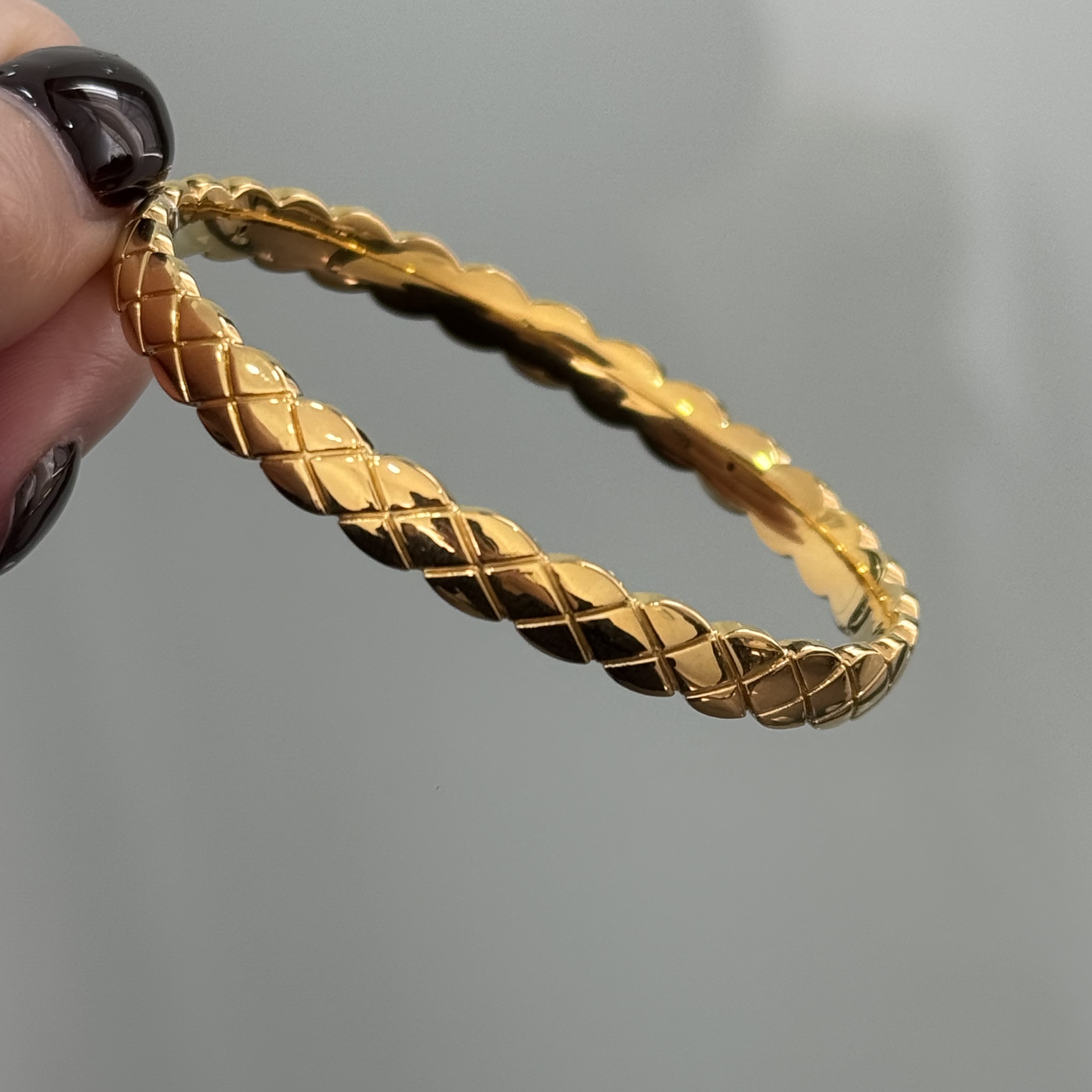 菱格手镯足金999-D