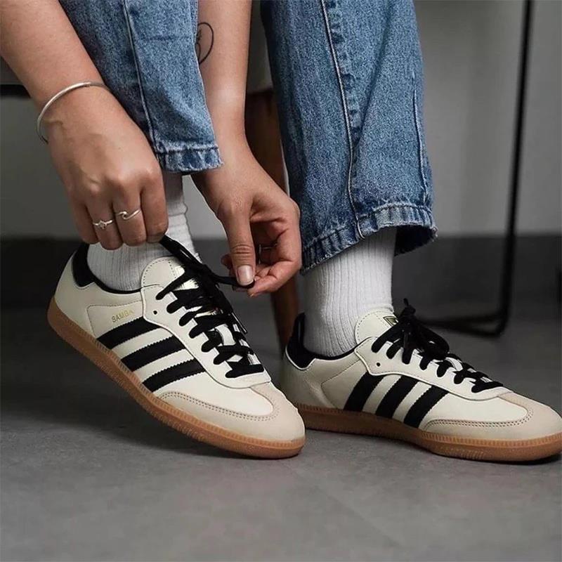 Adidas/阿迪达斯三叶草德训鞋女款桑巴复古运动休闲鞋T头鞋ID0478