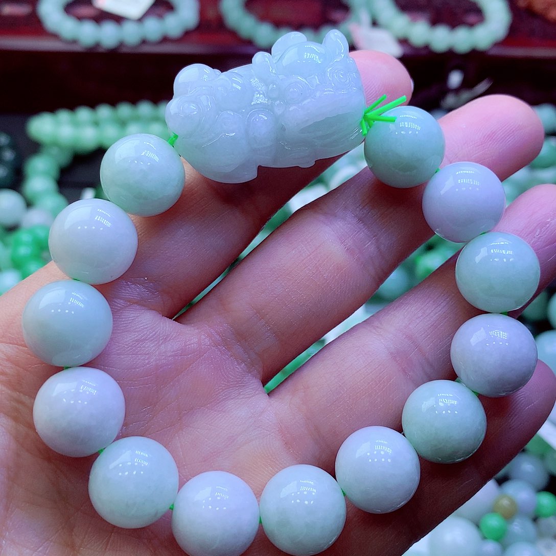 翡翠未镶嵌毛衣链