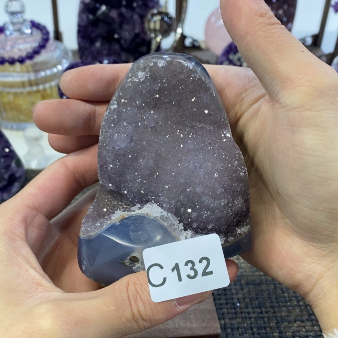 紫晶摆件摆件未镶嵌