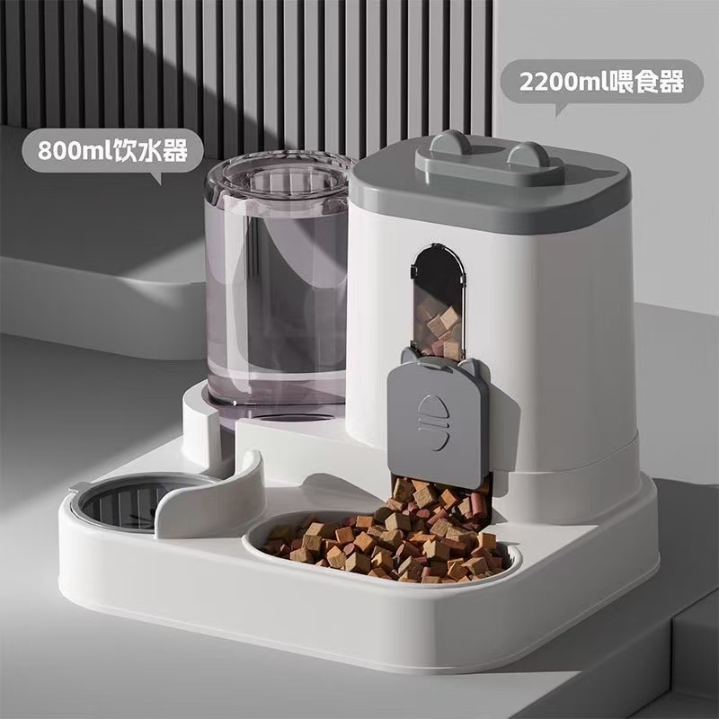 猫狗通用自动喂食饮水一体机宠物自动喂食器