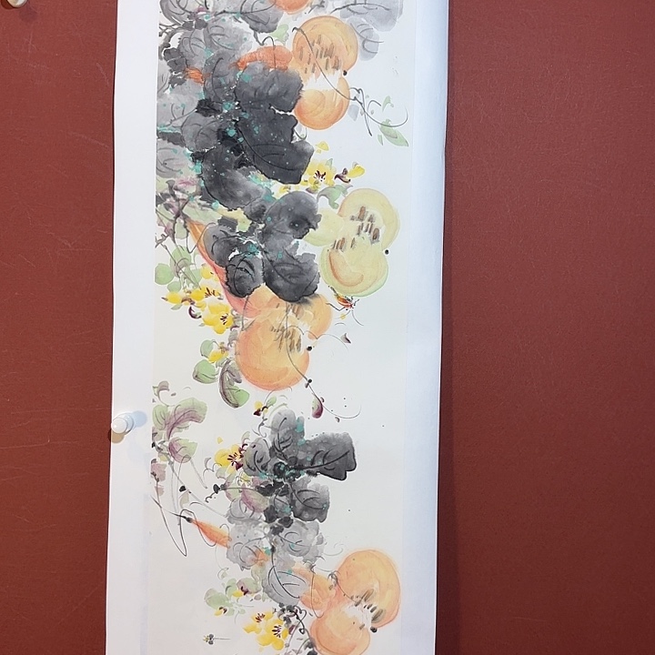 国画听兰老师花鸟
