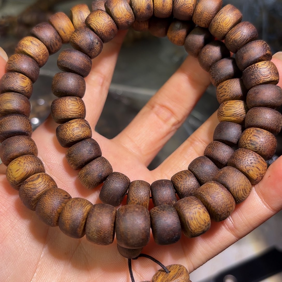 手串沉香奇楠沉香1.2双圈33克➕