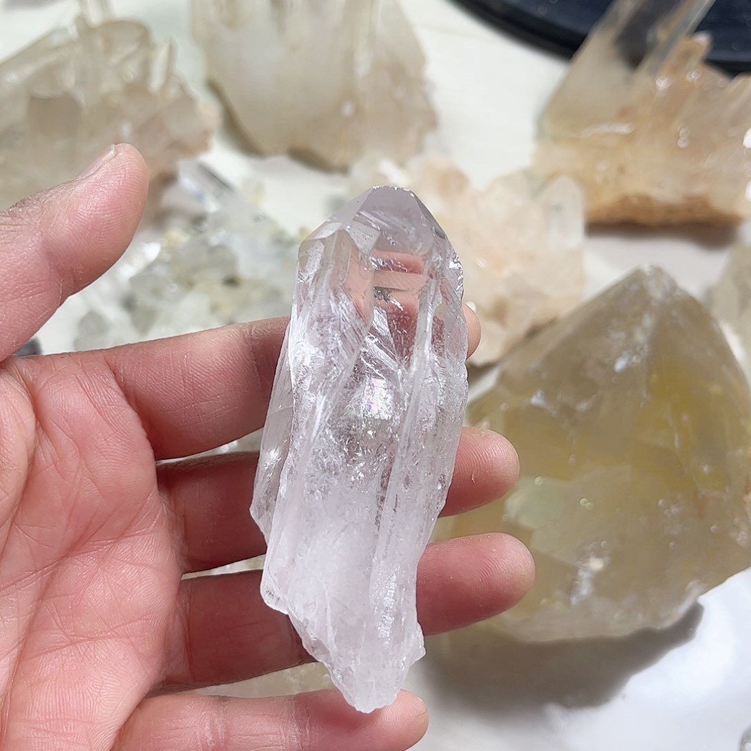 水晶天然水晶原石未镶嵌可***歌