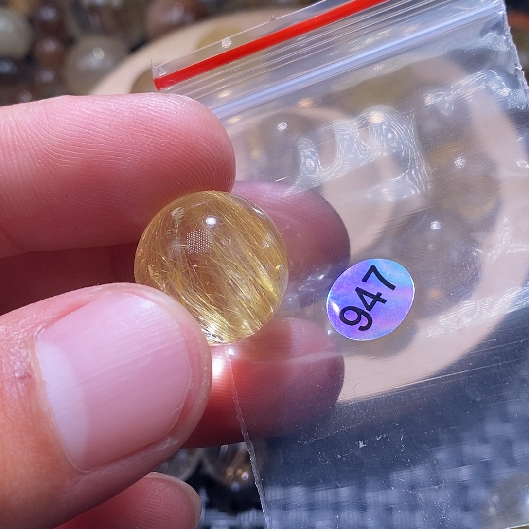 ****未镶嵌发晶手链天然水晶手串