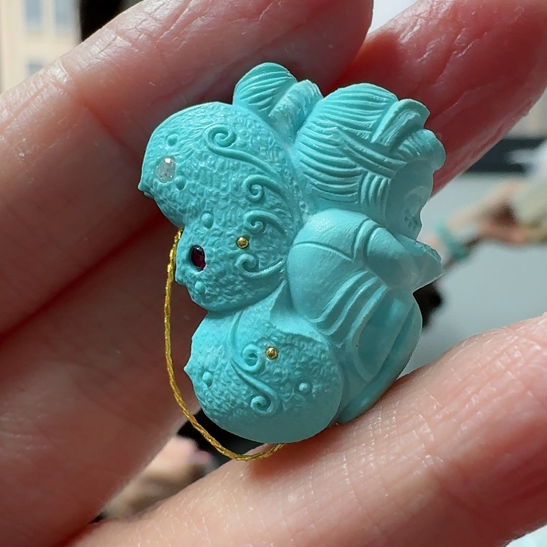 绿松石珠宝奇石未镶嵌