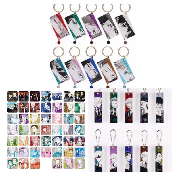 （沸羊羊代拆）忧国的莫里亚蒂亚克力条眼神挂件原画杯垫盲盒代拆