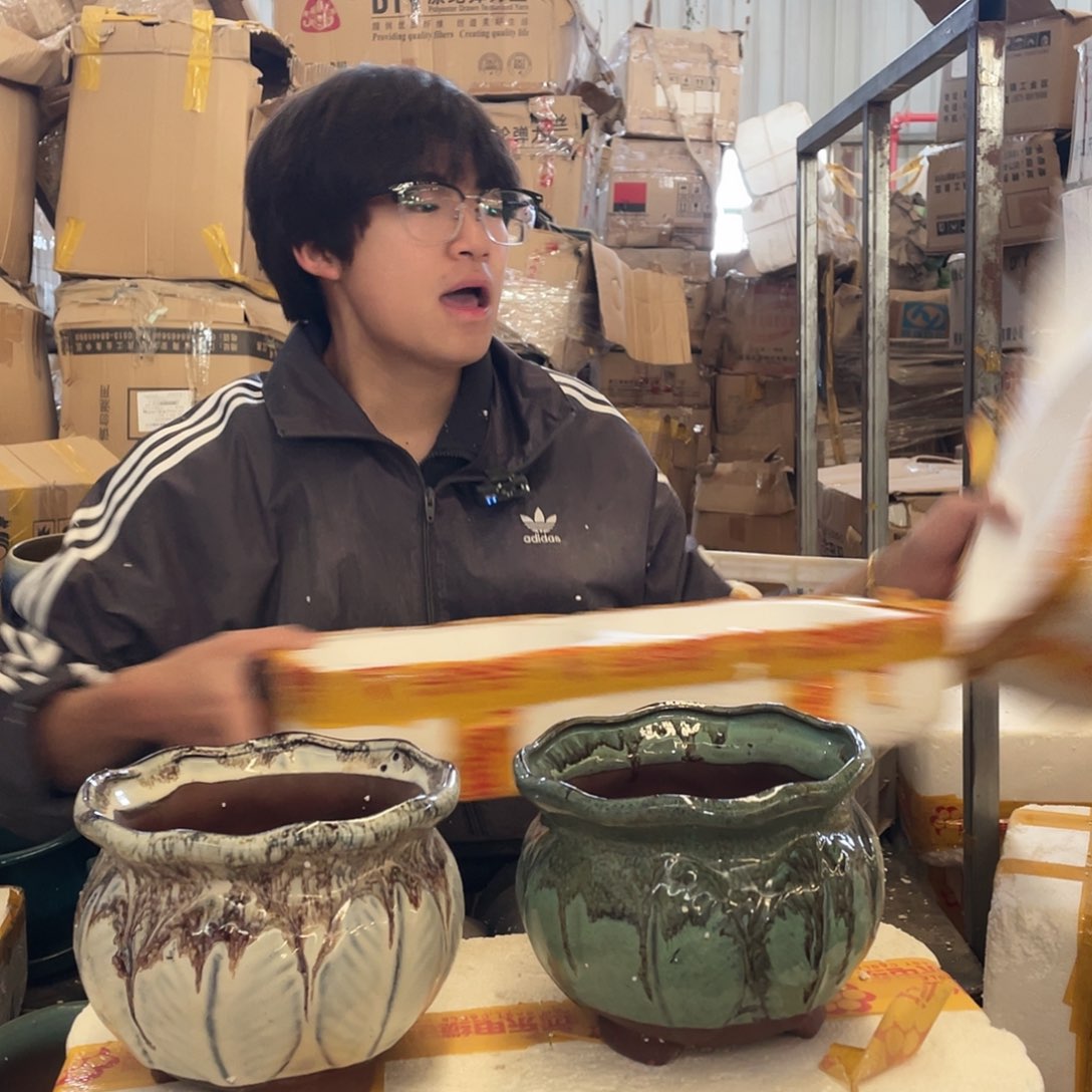 红陶宜兴紫砂花盆