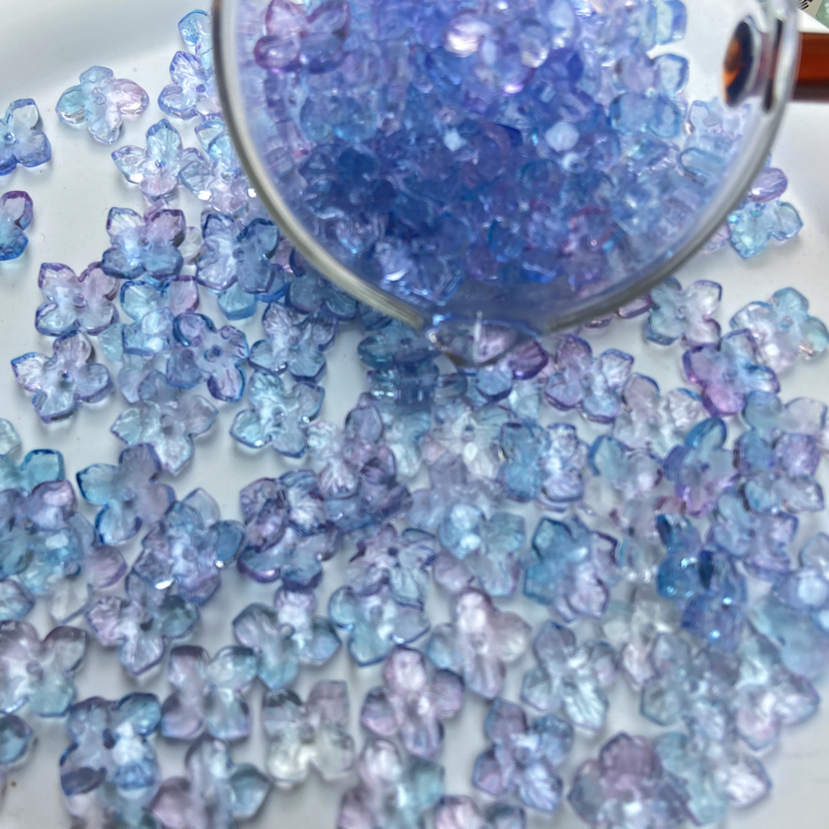 四叶花瓣 琉璃配件 