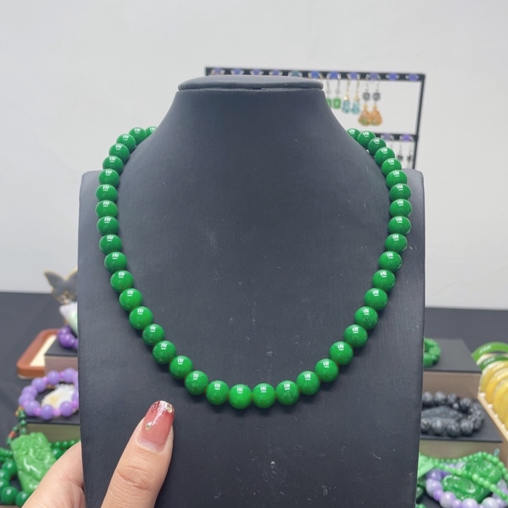 翡翠未镶嵌手链项链11