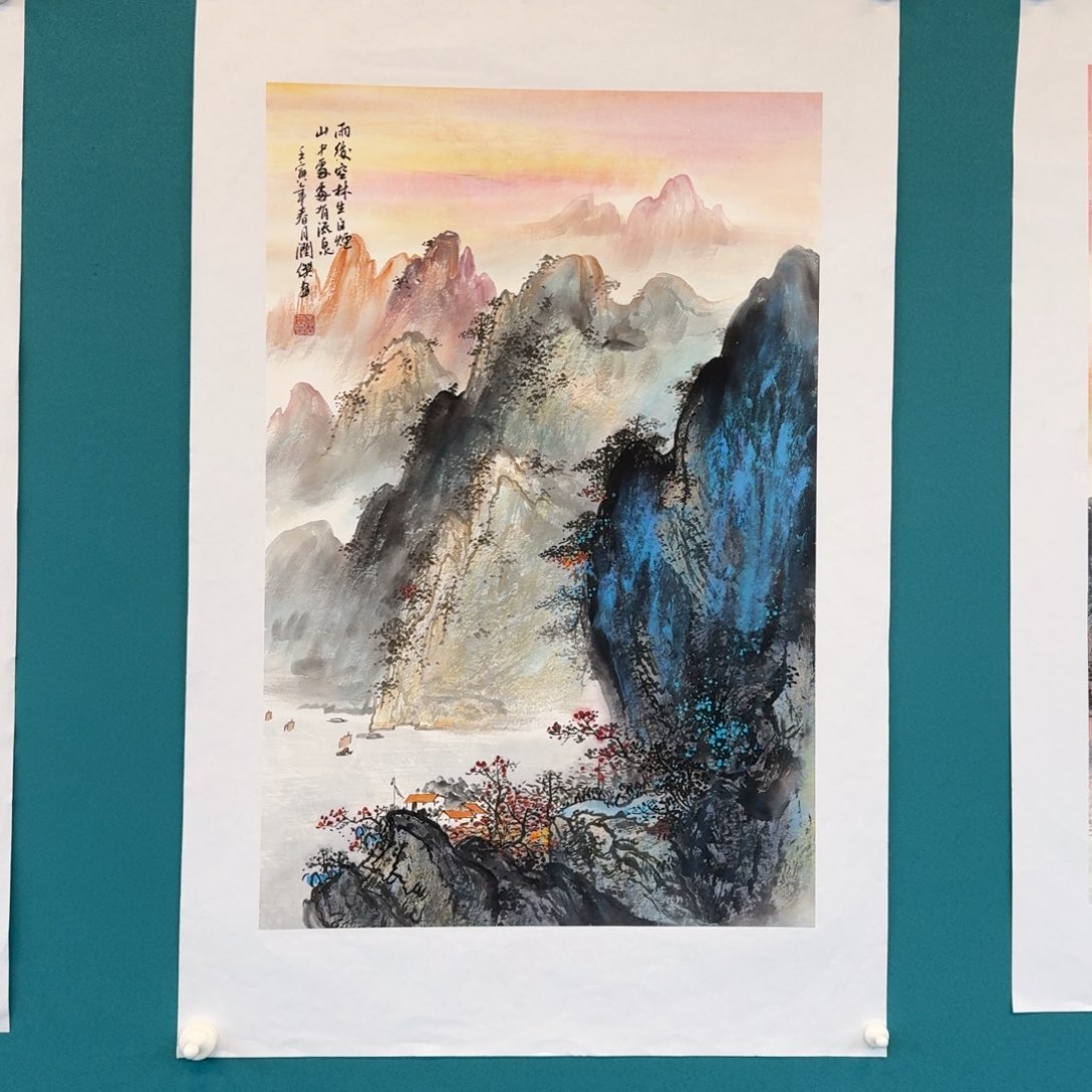 国画何润杰山水作品