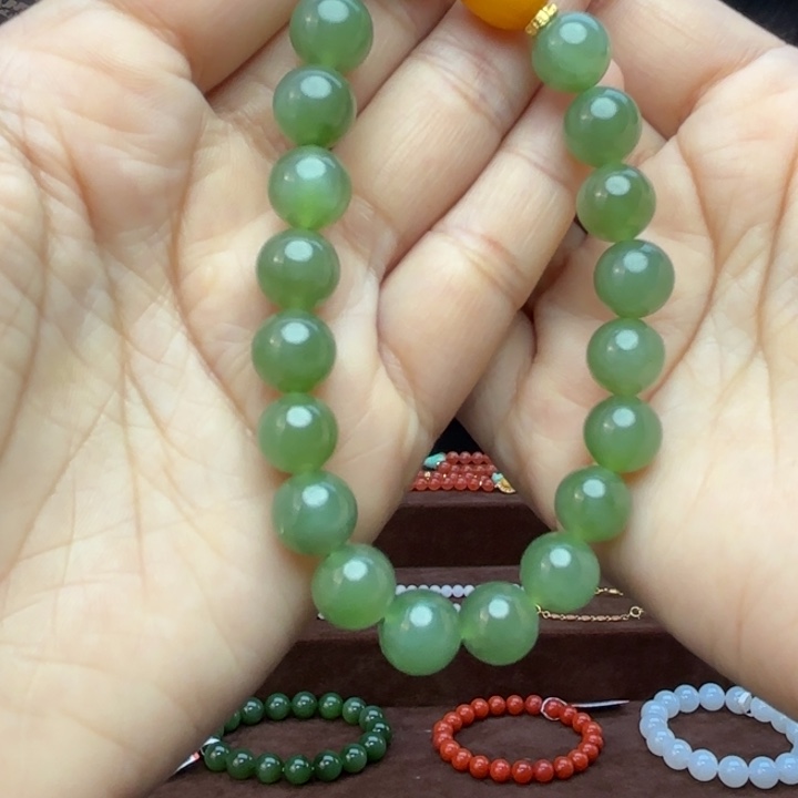 和田玉手链未镶嵌