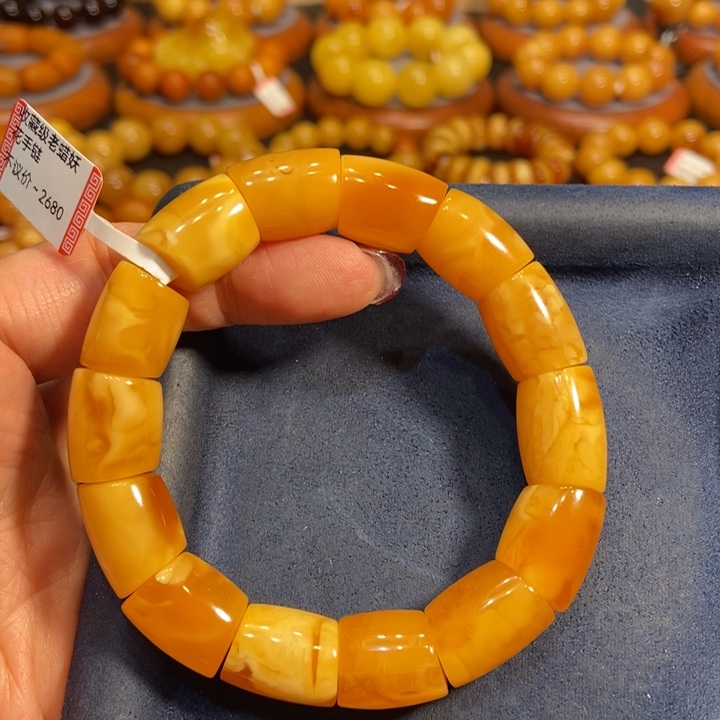 蜜蜡手链未镶嵌蜜蜡