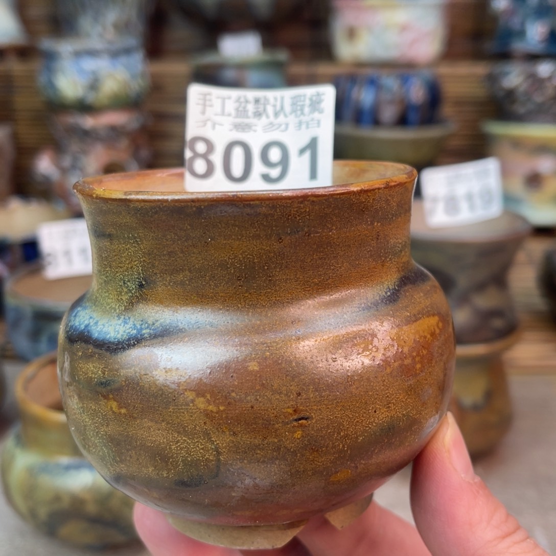 手工花盆默认瑕疵完美者勿拍