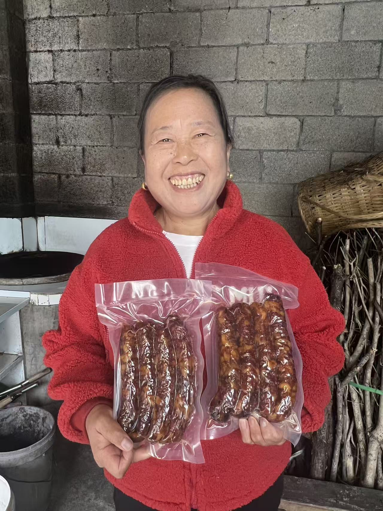 【腊香肠】手工古法农家传统老字号【曾阿嬢】腊香肠正宗烟熏猪肉香肠