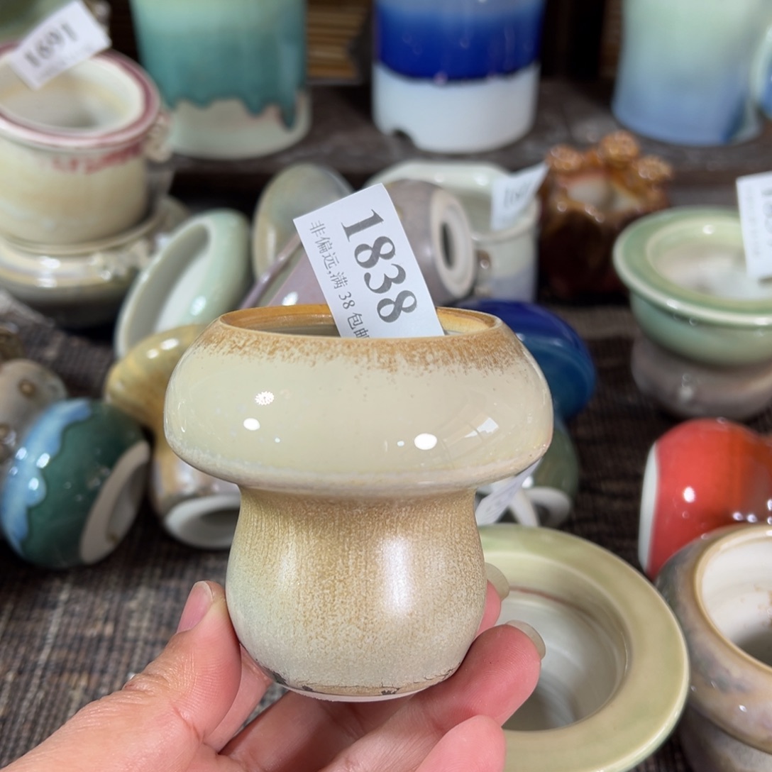 红陶景德镇手工花盆