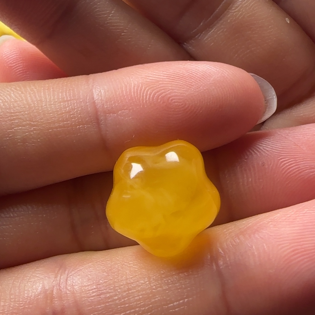 蜜蜡未镶嵌颈饰蜜蜡星星吊坠（打孔不退换）