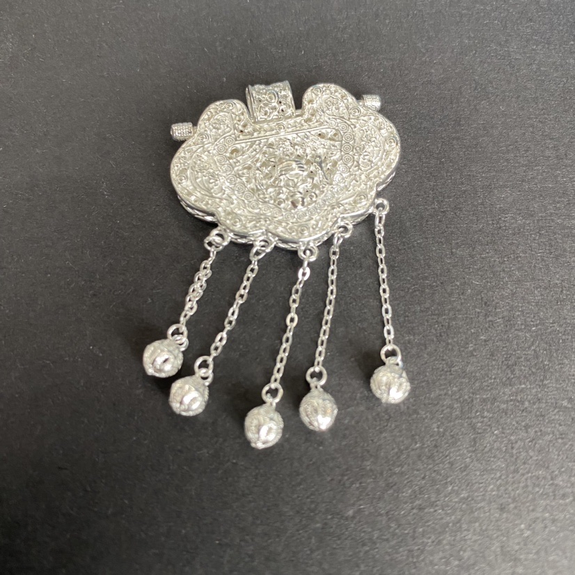 吊坠足银 吊坠足银 足银龙凤锁吊坠 -542187