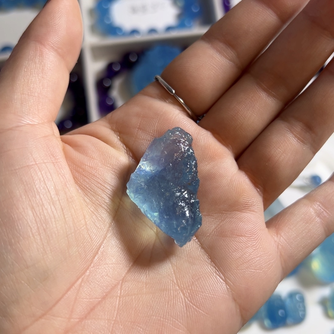 小***️海蓝原石吊坠直播间专拍