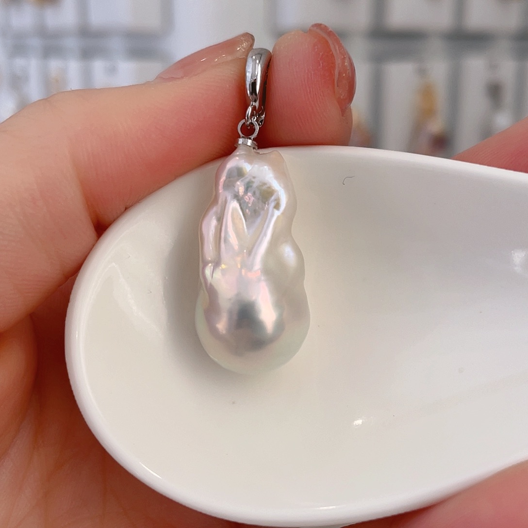 淡水珍珠颈饰银S925镶嵌l**a