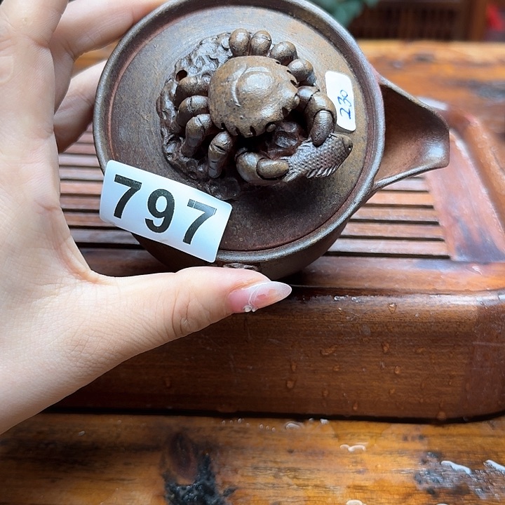 纯手工制作粗陶茶具