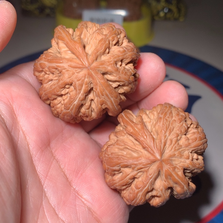 文玩核桃吊坠老树红皮大粗筋42