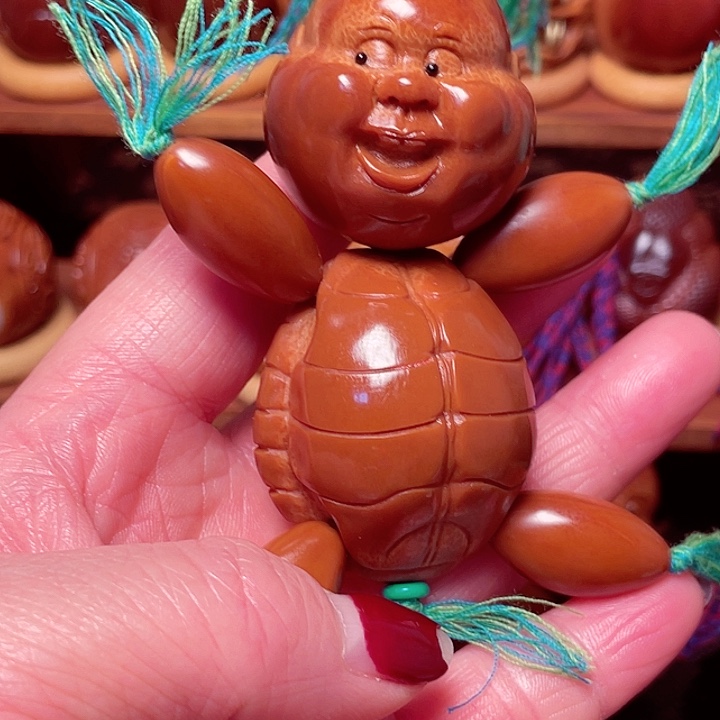 吊坠橄榄核龟仙人