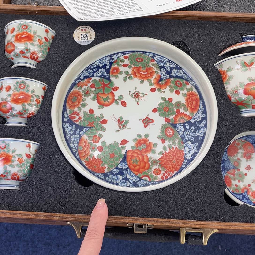 陶景德陶瓷盖碗茶具