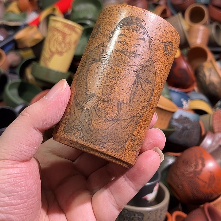 紫砂茶杯全手工紫砂主人杯