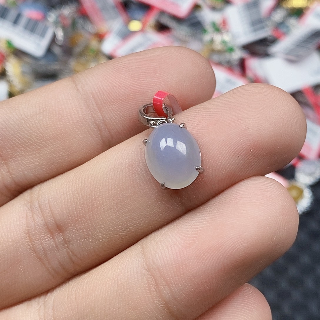 翡翠银S925镶嵌戒指