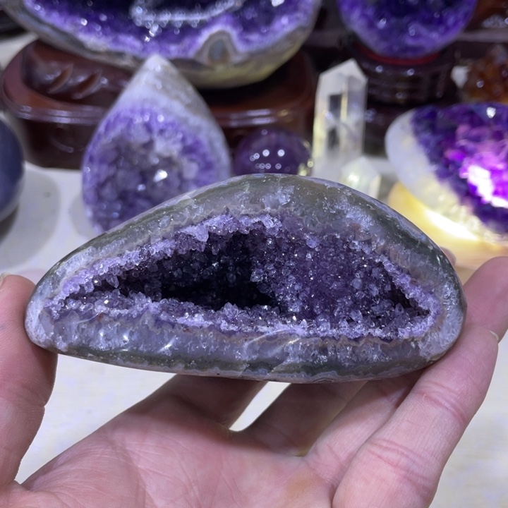 紫晶钱袋子未镶嵌