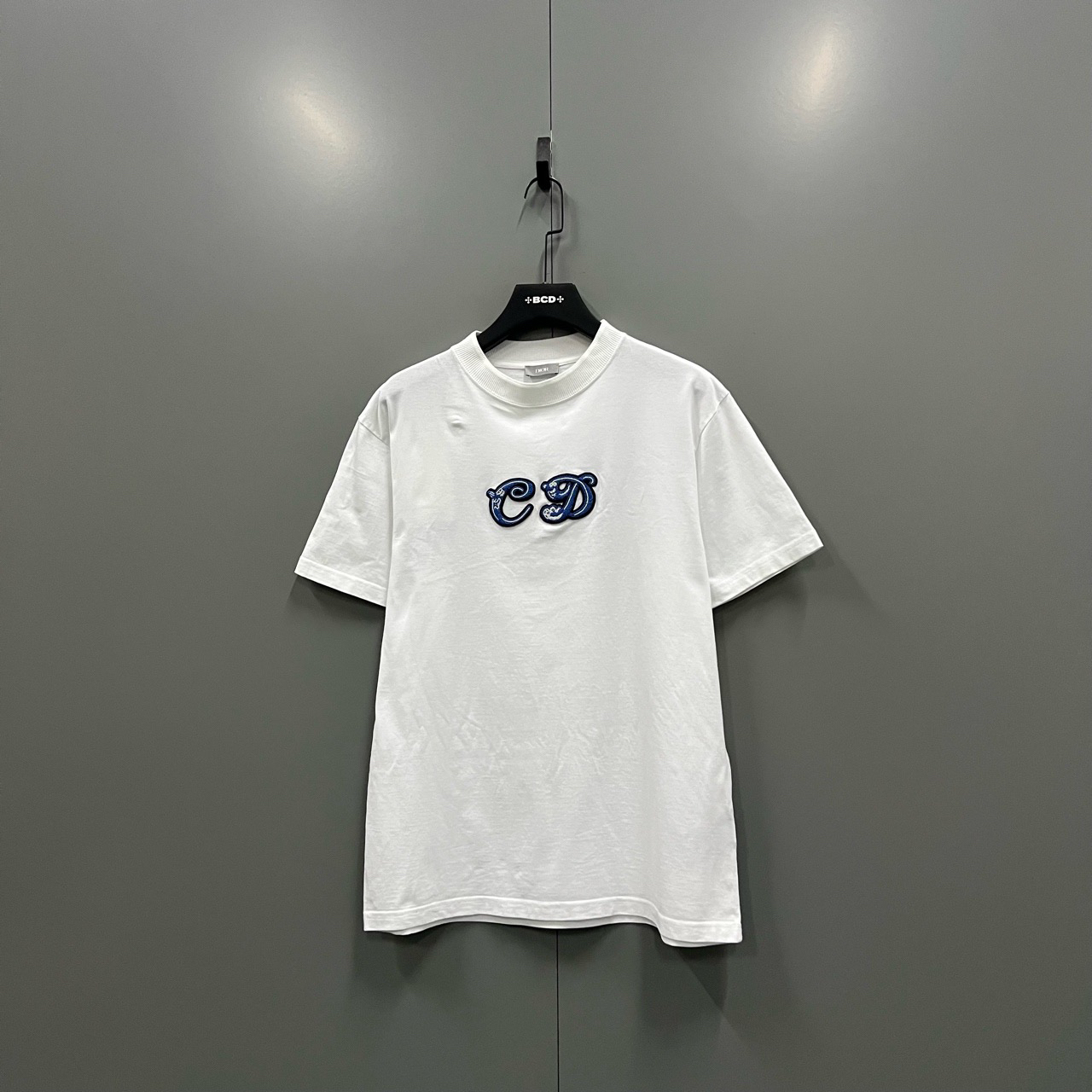 95新 DIOR/迪奥 ab2迪奥联名款珠饰卡通CD刺绣短袖014893