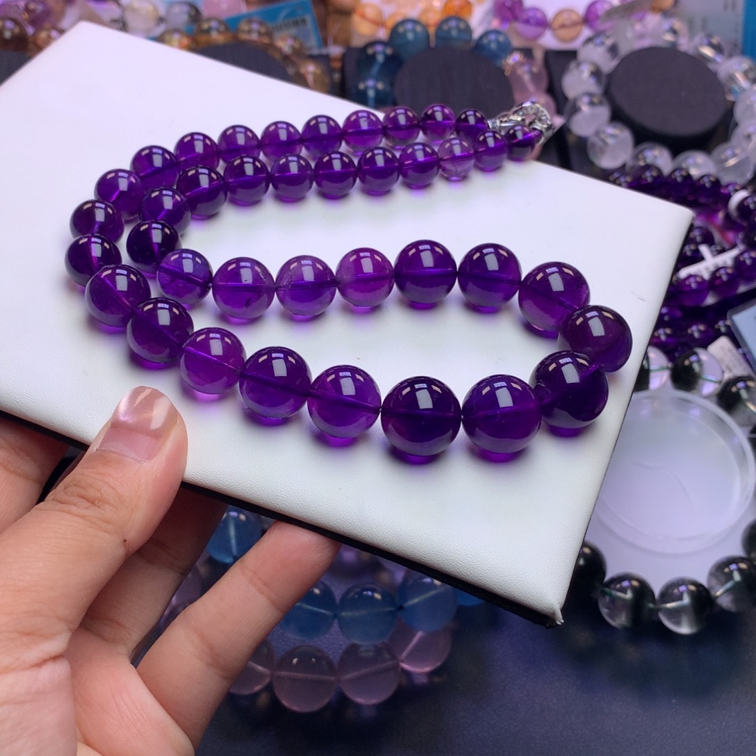 颈饰未镶嵌紫晶项链