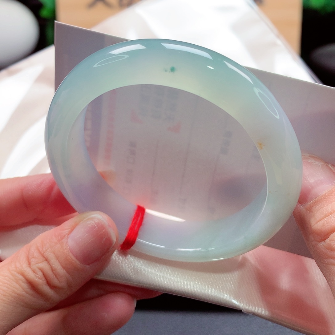 未镶嵌手镯翡翠104号，天然A货翡翠手镯